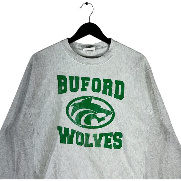 Champion Reverse Weave Buford Wolves Spellout Crewneck - Picture 2 of 7